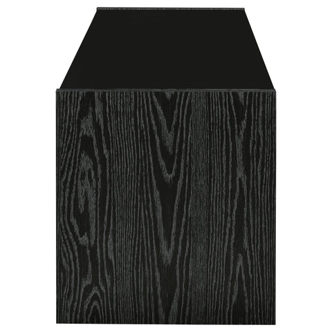 Ellie 3-drawer Engineered Wood 62" TV Stand Black OakBlack Oak