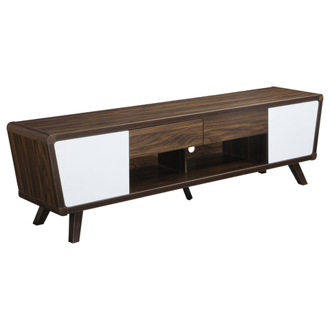 Jackson 2-door Engineered Wood 74" TV Stand Dark WalnutDark Walnut