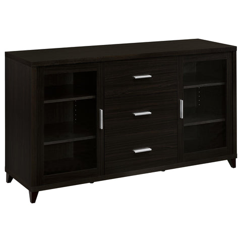 Burkhart 2-door Engineered Wood 60" TV Stand CappuccinoCappuccino