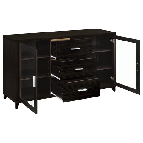 Burkhart 2-door Engineered Wood 60" TV Stand CappuccinoCappuccino