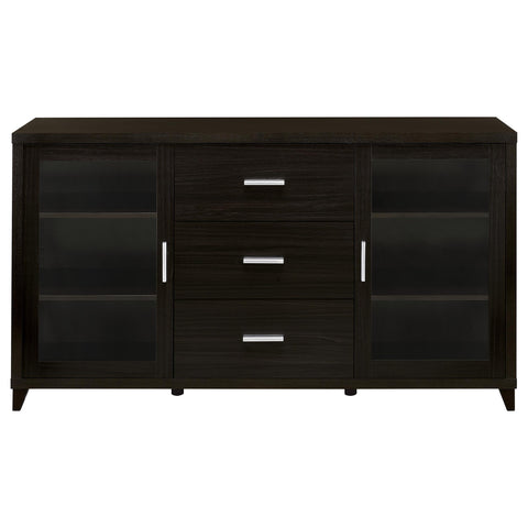 Burkhart 2-door Engineered Wood 60" TV Stand CappuccinoCappuccino