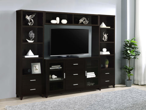 Marianna Bridge with 2 Encased Storage Compartments Cappuccino