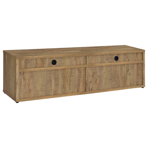 Tara TV Stand for TVs up to 85 Inches with 4-Door Storage in Mango