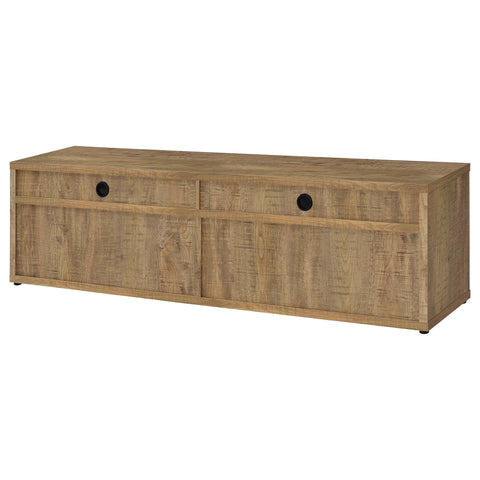 Tara TV Stand for TVs up to 85 Inches with 4-Door Storage in Mango