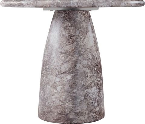 Linden 36" Brown Marble Finish Concrete Indoor / Outdoor Dining Table, 1 Piece