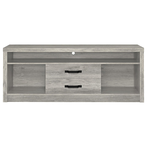 Oswego 3-piece 59" TV Entertainment Center Grey DriftwoodGrey Driftwood