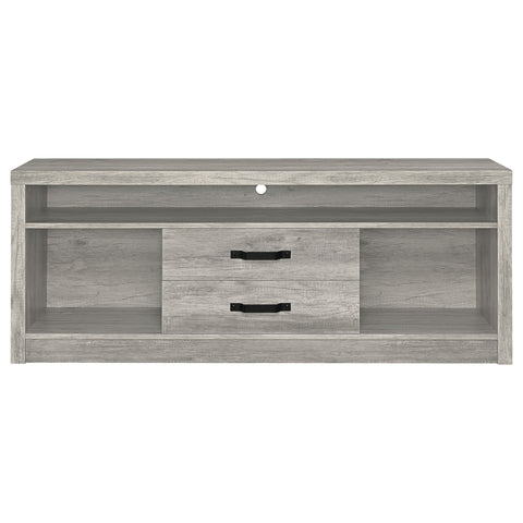Oswego 2-drawer Engineered Wood 59" TV Stand Grey DriftwoodGrey Driftwood