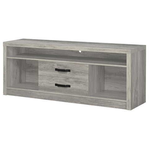 Oswego 2-drawer Engineered Wood 59" TV Stand Grey DriftwoodGrey Driftwood