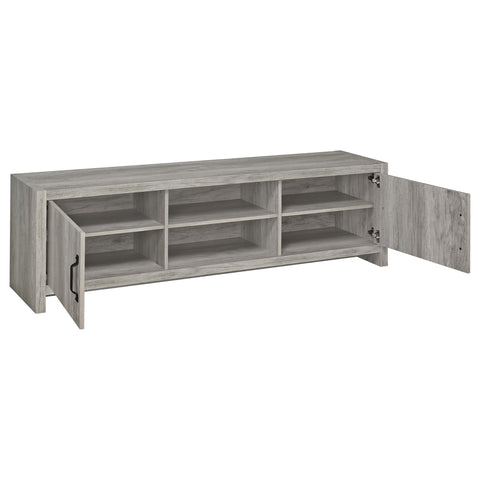 Nala 3-Piece TV Entertainment Center Fits 75-Inch TVs Grey Driftwood