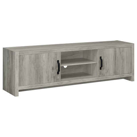 Oswego 2-door Engineered Wood 71" TV Stand Grey DriftwoodGrey Driftwood