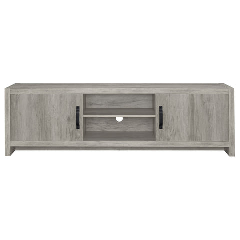 Oswego 2-door Engineered Wood 71" TV Stand Grey DriftwoodGrey Driftwood