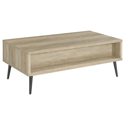 Mattison 1-drawer Engineered Wood Coffee Table Antique PineDistressed Pine