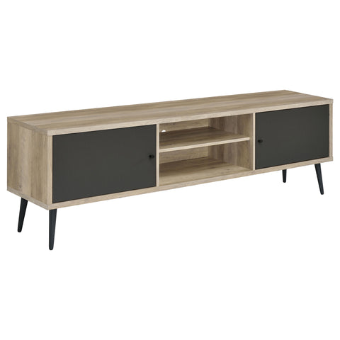 Connie 2-door Engineered Wood 71" TV Stand Distressed PineDistressed Pine