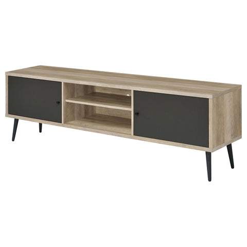 Connie 2-door Engineered Wood 71" TV Stand Distressed PineDistressed Pine