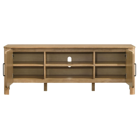 Delsea 65-inch 2-door Wood TV Stand Media Console Light Oak