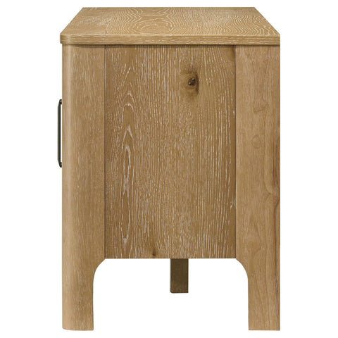 Delsea 65-inch 2-door Wood TV Stand Media Console Light Oak