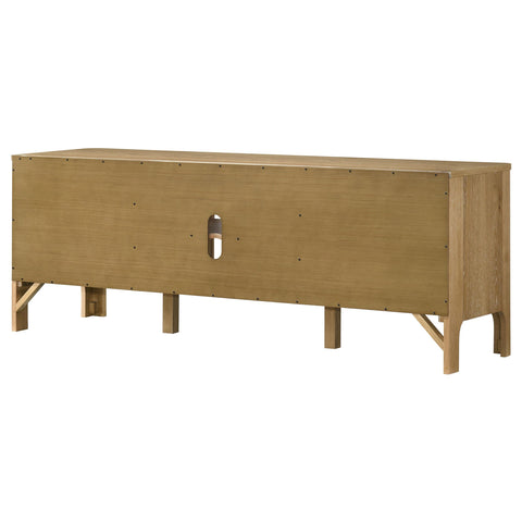 Delsea 65-inch 2-door Wood TV Stand Media Console Light Oak