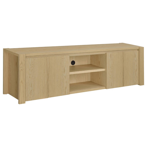 Blaire 78-inch 4-door TV Stand Media Console Light Oak