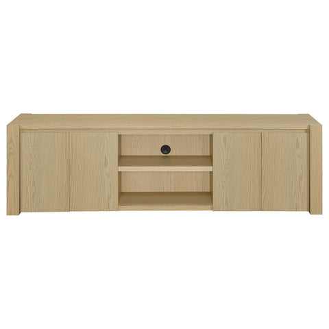 Blaire 78-inch 4-door TV Stand Media Console Light Oak