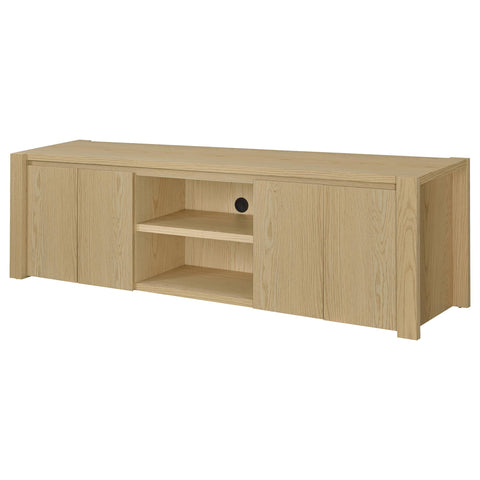 Blaire 78-inch 4-door TV Stand Media Console Light Oak
