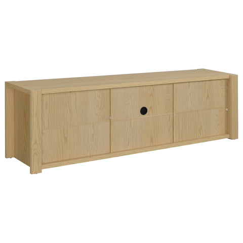 Blaire 78-inch 4-door TV Stand Media Console Light Oak