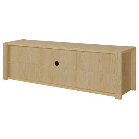 Blaire 78-inch 4-door TV Stand Media Console Light Oak
