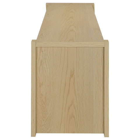 Blaire 78-inch 4-door TV Stand Media Console Light Oak