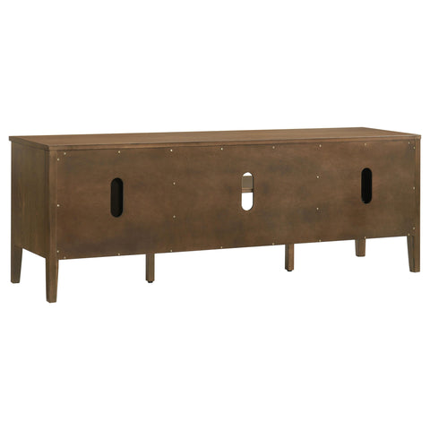 Knox 63-inch 2-door TV Stand Media Console Dark Brown