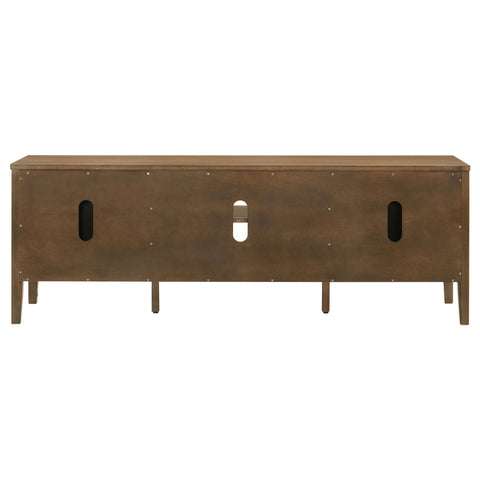 Knox 63-inch 2-door TV Stand Media Console Dark Brown