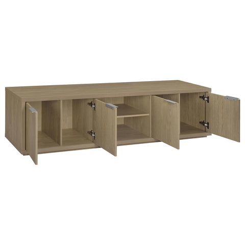 Baldacci 4-Door TV Stand for TVs up to 85 Inches Latte