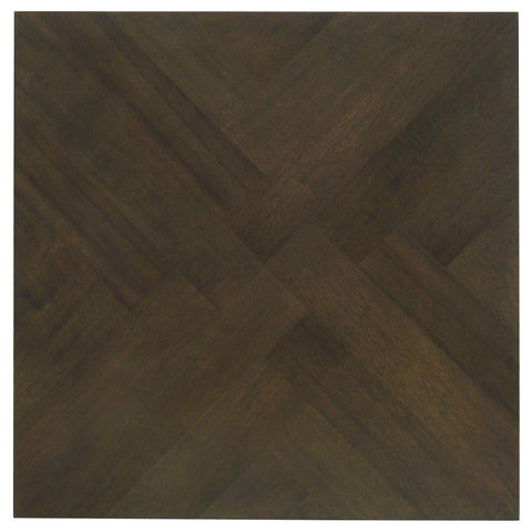Dreux 3-Piece Geometric Top Coffee Table Set Dark Brown