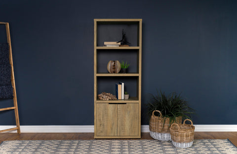 Denali 3-shelf Engineered Wood Media Tower MangoMango