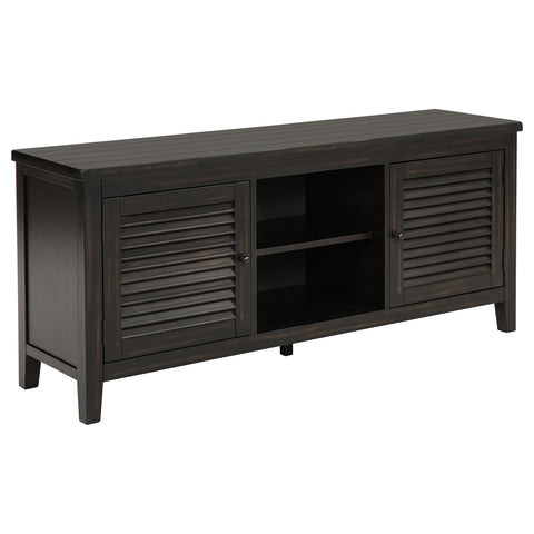 Amore 2-door 60-inch TV Stand Console Distressed JavaDistressed Java