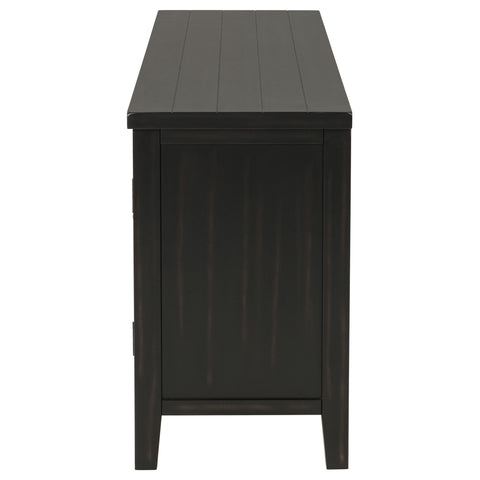 Amore 2-door 60-inch TV Stand Console Distressed JavaDistressed Java