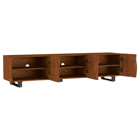 Pino 86-inch Wood TV Stand Media Console Mango Brown
