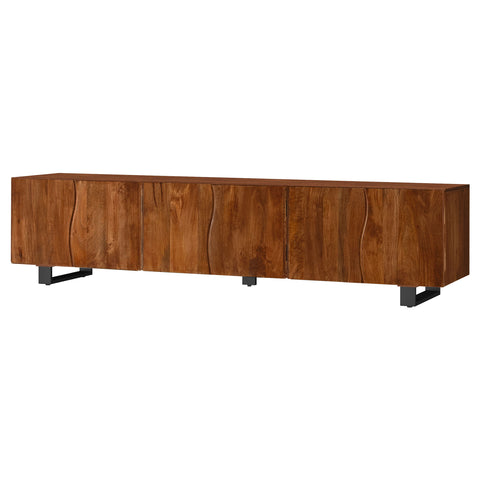 Pino 86-inch Wood TV Stand Media Console Mango Brown