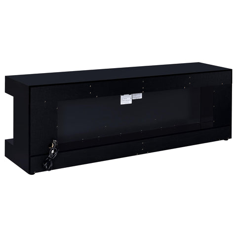 Centergrove TV Stand Fireplace Console Bluetooth Speaker Black High Gloss