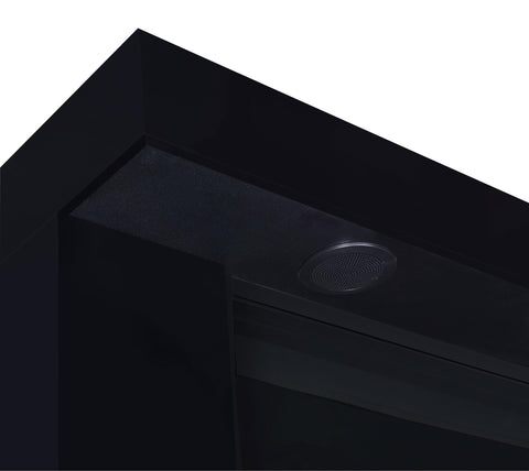 Centergrove TV Stand Fireplace Console Bluetooth Speaker Black High Gloss