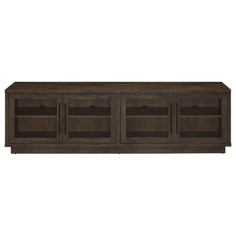 Rennes 4-Door TV Stand for TVs up to 85 Inches Dark Rustic Mango