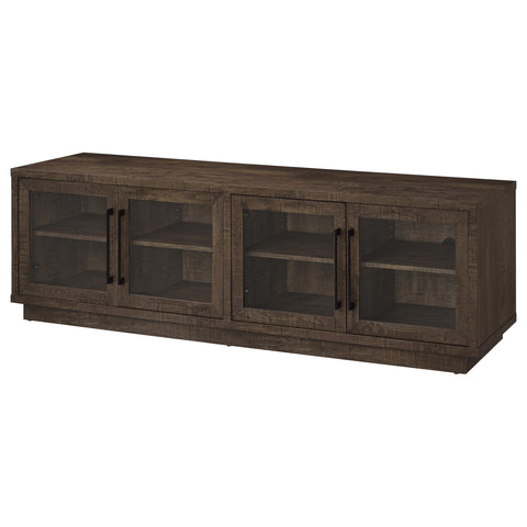 Rennes 4-Door TV Stand for TVs up to 85 Inches Dark Rustic Mango