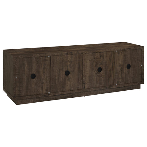 Rennes 4-Door TV Stand for TVs up to 85 Inches Dark Rustic Mango