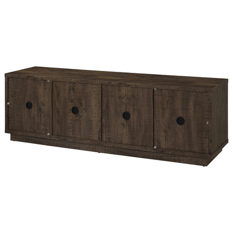 Rennes 4-Door TV Stand for TVs up to 85 Inches Dark Rustic Mango