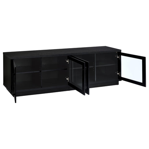 Rennes 4-Door TV Stand for TVs up to 85 Inches Black