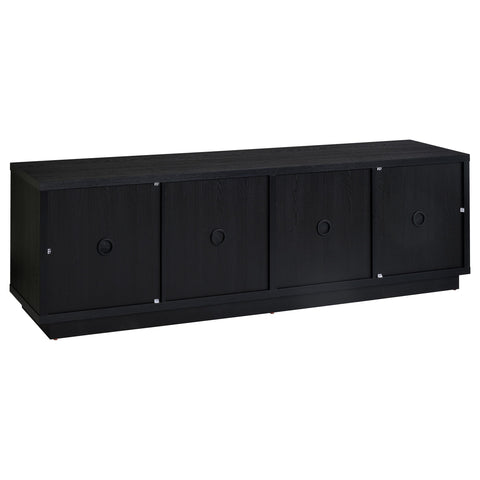 Rennes 4-Door TV Stand for TVs up to 85 Inches Black