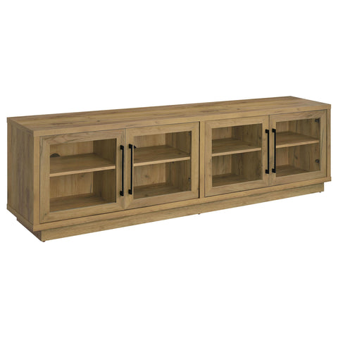 Rennes 4-Door TV Stand for TVs up to 85 Inches Golden Oak