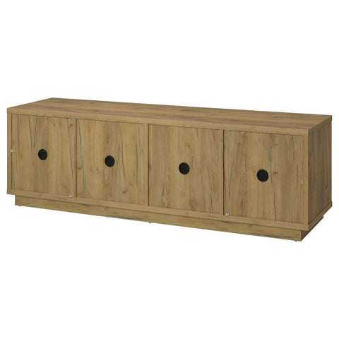 Rennes 4-Door TV Stand for TVs up to 85 Inches Golden Oak