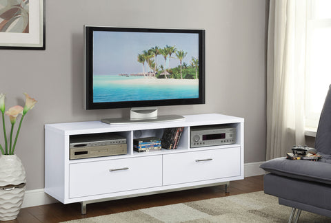 Marmot 2-drawer Engineered Wood 60" TV Stand WhiteWhite