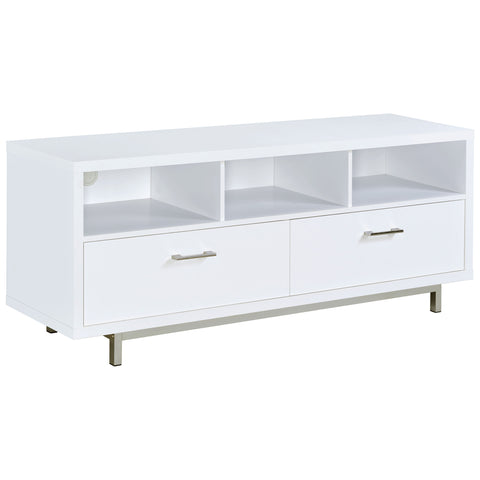 Marmot 2-drawer Engineered Wood 60" TV Stand WhiteWhite