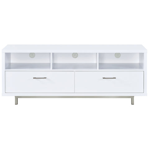 Marmot 2-drawer Engineered Wood 60" TV Stand WhiteWhite