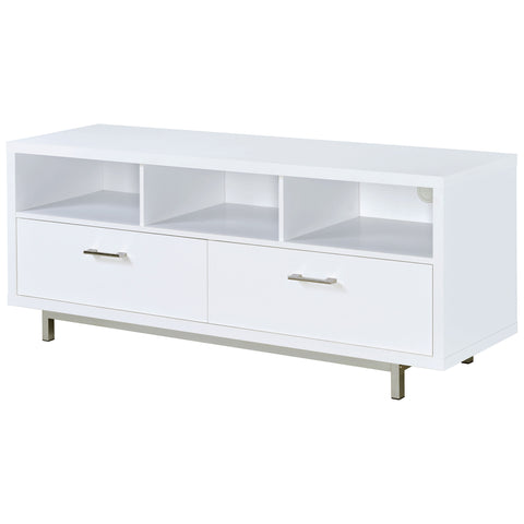 Marmot 2-drawer Engineered Wood 60" TV Stand WhiteWhite